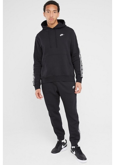 Nike Club Fleece Hoodie Track Suit Kapişonlu Pamuklu Eşofman Takımı Siyah