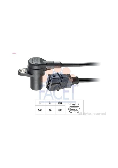 Krank Sensörü - Alfa Romeo 155, 156, Spider, 166, Gtv, 164, 75, 33, 145 - Facet-90132