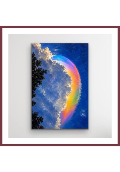 Storeşahin Gökkuşağı Bulutu Kanvas Tablo 20x30 Cm Shn0720 Çok Renkli