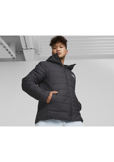 Puma Ess Hooded Padded Jacket Erkek Günlük Mont 84893801 Siyah