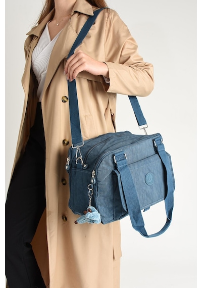 Ultra Hafif Su Geçirmez Çok Cepli Omuz Çantası Mavi Model: 571-5c - Mavi