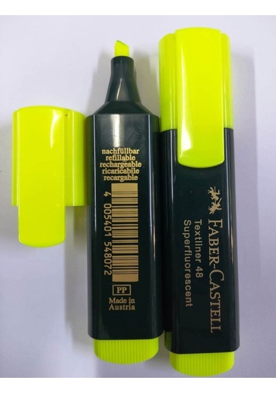 Fosforlu Işaretleme Kalemi-faber-castell 2 Adet-sarı Sarı