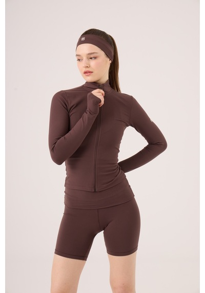 Holly Lolly Beli Kıvrımlı Mini Kacie Şort Kahve