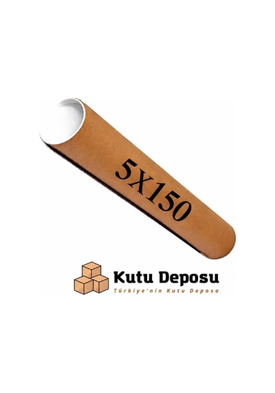 5x150 Cm Kapaklı Silindir Postüp Rulo Gönderi Kutusu 5 Adet