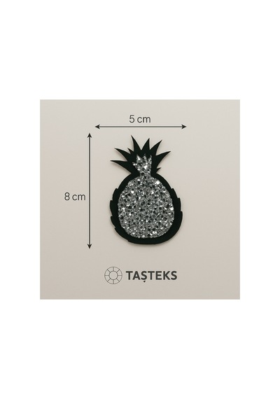 Taşlı Ütülenebilen Veya Sticker Olarak Kullanılabilen Ananas Modeli