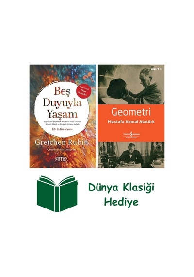 Beş Duyuyla Yaşam + Geometri + Dünya Klasiği Hediye