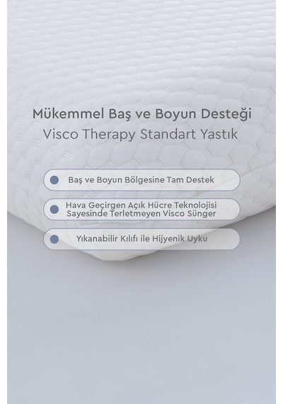 Yataş Bedding Visco Therapy Standart Yastık 38 x 70 CM