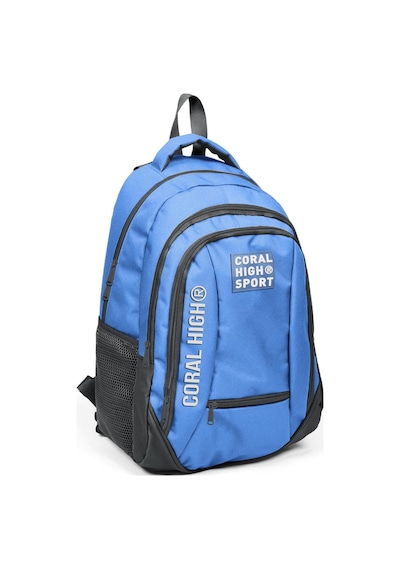 Coral High Sport Derin Mavi Koyu Gri Dört Bölmeli Sırt Çantası 23