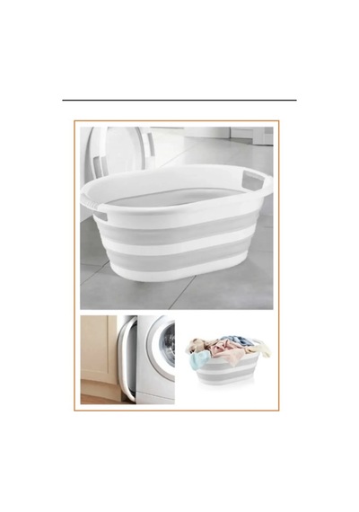 Katlanabilir 26 Lt Çamaşır Selesi Dar Alanların Kurtarıcısı 40x55 Cm Beyaz
