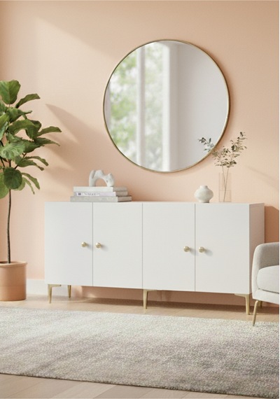 Ka1517bg Simple Konsol Ve Tv Sehpası Beyaz-gold 150cm Ka1517bg Simple Konsol Ve Tv Sehpası Beyaz-gold 150cm