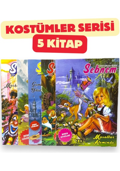 Çocuk Etkinlik Seti Şebnem Serisi Toplam 23 Kitap Bir Arada Kostümler+cici Kızlar+moda+minikler