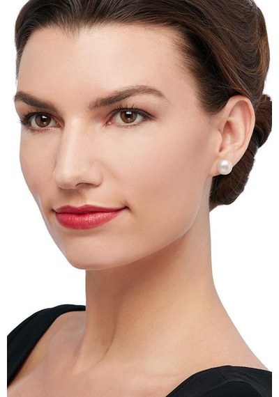 Kültür Incisi Çivili Küpe - 11 Mm. Inci Küpe Çok Renkli