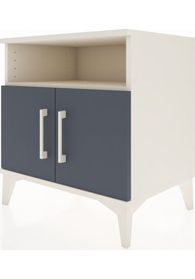 Hyperion Komodin 2 Raflı 2 Kapaklı 60x44x64 Aytaşı-antrasit Aytası