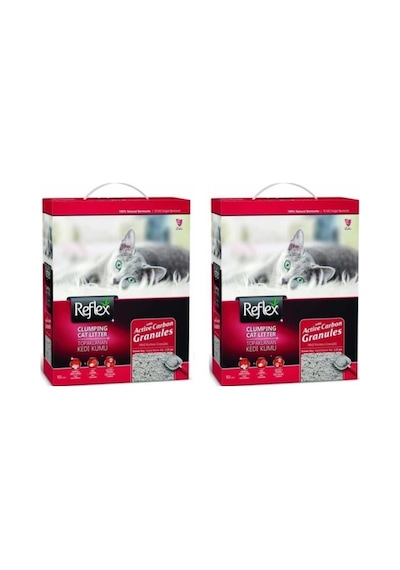 Reflex Granül Aktif Karbonlu Hızlı Topaklanan Kedi Kumu - 10 Lt X 2 Adet