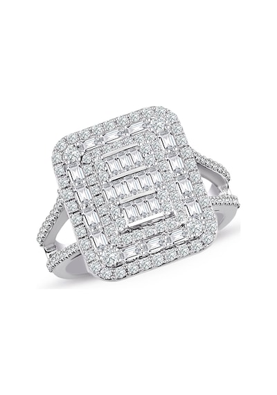 1.50 Ct Baget Pırlanta Modern Tasarım Yüzük