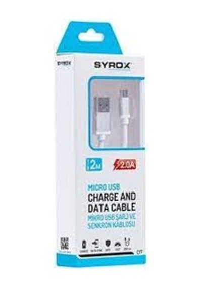 Syrox C17 2.0A 2 M Şarj Data Kablosu
