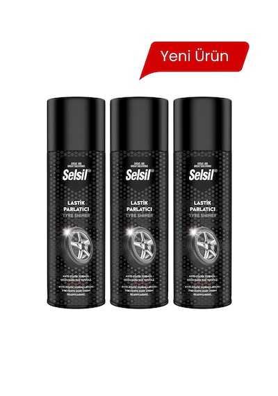 3x Lastik Parlatıcı Sprey