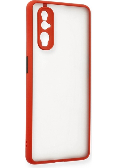 Oppo Find X2 Kılıf Montreal Silikon Kapak - Kırmızı -