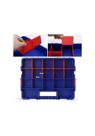 Profesyonel İstiflenebilir 38x30x6.8 Mm Alet Kutusu