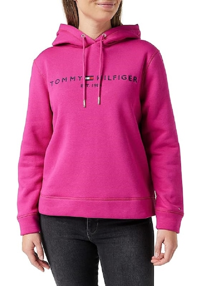 Tommy Hilfiger Bayan Kapşonlu Sweatshirt Fuşya