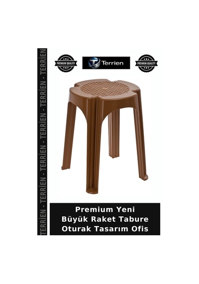 Premium Yeni Büyük Raket Tabure Oturak Tasarım Ofis Çok Renkli