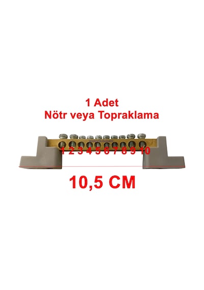 Mutlusan 10 Lu Nötr Ve Topraklama Klemensi