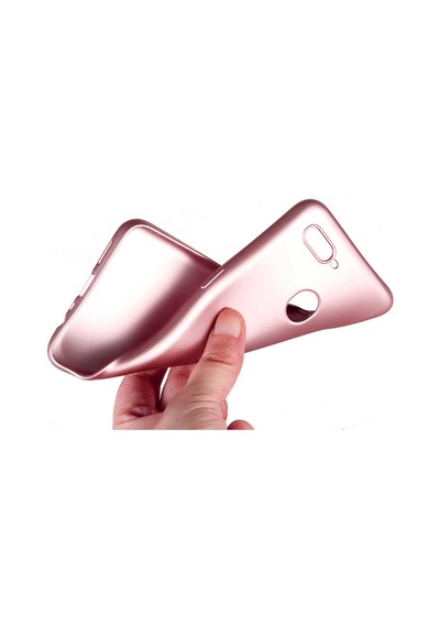 Oppo A7x Kılıf Zore Premier Silikon Kapak Gold
