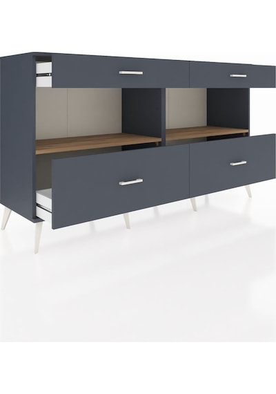 Hyperion Konsol 2 Raflı 4 Çekmeceli 176x44x99 Antrasit-çam/antra Antrasit-çam/antrasit Hyperion Konsol 2 Raflı 4 Çekmeceli 176x44x99 Antrasit-çam/antra Antrasit-çam/antrasit