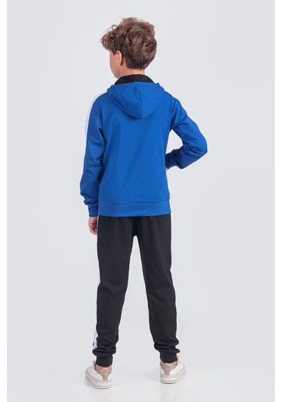 Pina Kids Erkek Çocuk Scuba Potential Kalın Şeritli Kapüşonlu Dalgıç Kumaş Eşofman Takımı Esf7026 Mavi Pina Kids Erkek Çocuk Scuba Potential Kalın Şeritli Kapüşonlu Dalgıç Kumaş Eşofman Takımı Esf7026 Mavi