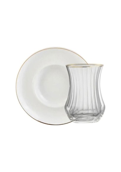 Sandro Moreno 1898 Line Gold Optik 12 Parça Çay Takımı 153ar263761 Şeffaf