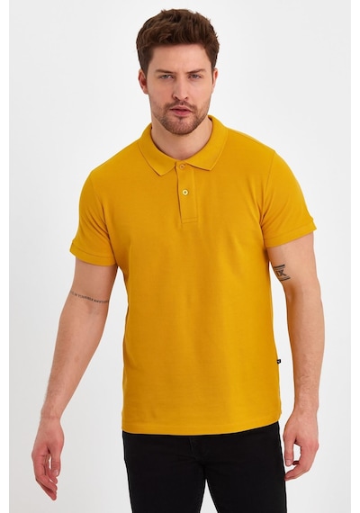 Nemonti Premium Penye Polo Yaka T-shırt Sun Flower