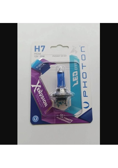 Ampul H7 12v 55w Xen Vision Beyaz Photon Ph5507dv Takım