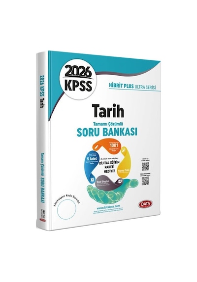 2026 Kpss Tarih Hibrit Plus Ultra Serisi Karekod Çözümlü Soru Bankası Data Yayınları