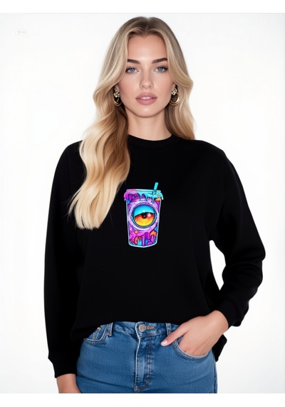 Trip Unisex Sweatshirt Siyah