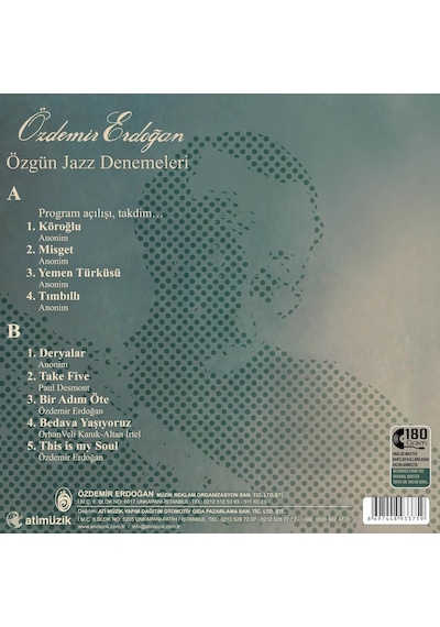 Özdemir Erdoğan - Özgün Jazz Denemeleri Plak