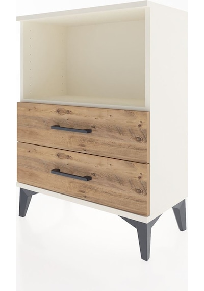 Arges Komodin 2 Çekmeceli 60x30x80 Aytaşı-çam Aytaşı