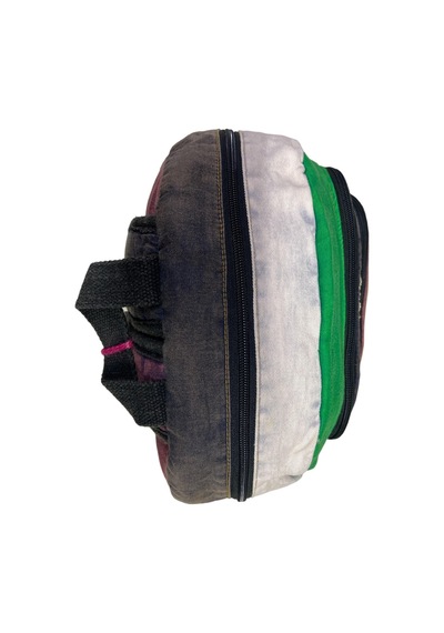 Old Cotton Cargo Kaliteli Vintage Disayn Sırt Gezi Çantası New Patchwork 5017 Siyah