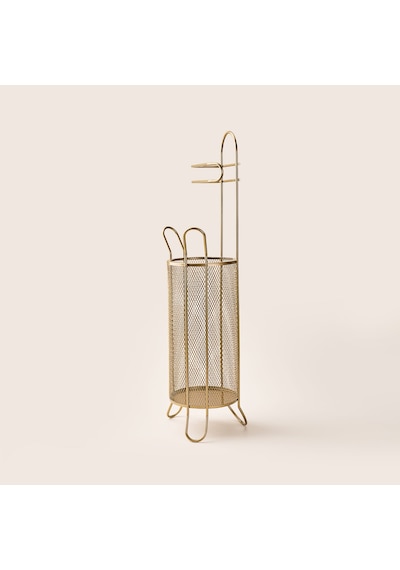Design Metal Sepetli Tuvalet Kağıtlığı - Antik Çok Renkli