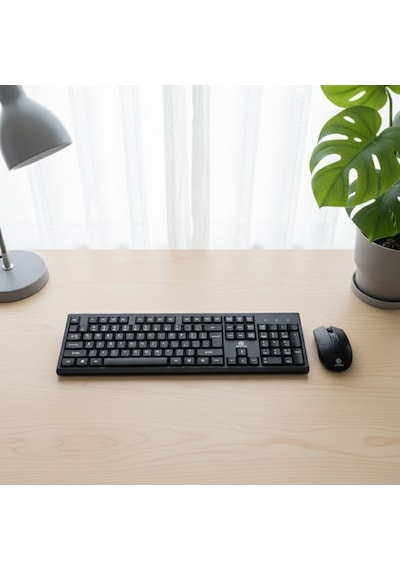 Buffer Kablosuz Q Klavye Mouse Seti Rahat Yazım, Sessiz Tuşlar, Ofis Ve Ev Kullanımına Uygun Set Yk7100 Diğer