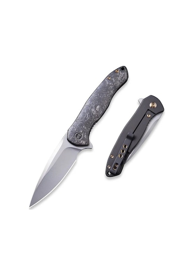 We Knife Kitefin Marble Carbon Fiber Presentation Handle With Black Ti Lock Side Handle Polished Bead Blasted Cpm S35vn Blade Çakı Siyah We Knife Kitefin Marble Carbon Fiber Presentation Handle With Black Ti Lock Side Handle Polished Bead Blasted Cpm S35vn Blade Çakı Siyah