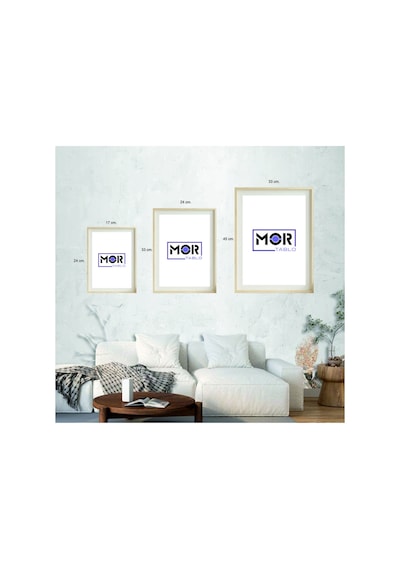 Tek Parça Doğal Ahşap Çerçeveli Tablo Çok Renkli - 839038744 Çok Renkli