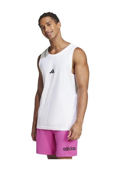 Adidas Essentials Small Logo Erkek Beyaz Atlet Beyaz