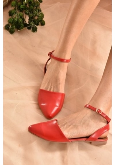 Fox Shoes Kırmızı Kadın Babet D726226209 Kırmızı