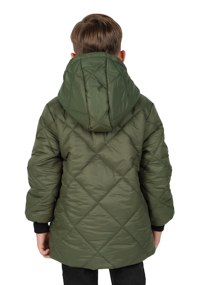 Merdia Kids Erkek Çocuk Su Ve Rüzgar Geçirmez İçi Kürklü Kapüşonlu Mont Baklava Desenli Haki Merdia Kids Erkek Çocuk Su Ve Rüzgar Geçirmez İçi Kürklü Kapüşonlu Mont Baklava Desenli Haki