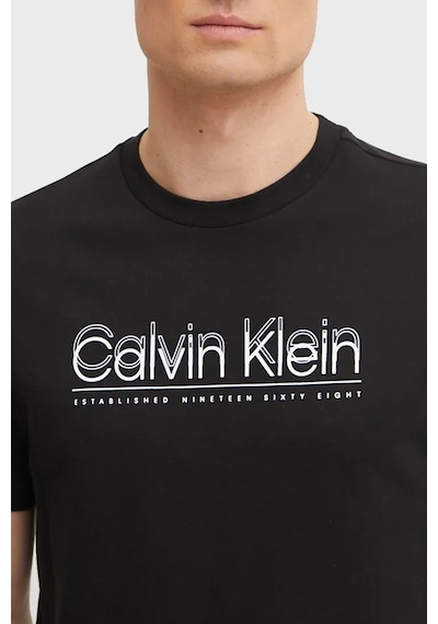 Calvin Klein Erkek T Shirt K10k114149 Beh Siyah Siyah