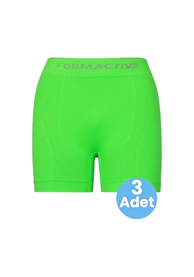 Uniquetrenders Erkek Dikişsiz/seamless Nefes Alabilen Boxer 3 Adet Neon Yeşil