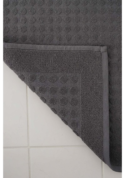 Zivra Antrasit %100 Pamuk Ayak Havlusu - 50x70 Cm