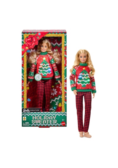Barbie Holiday Sweater Yılbaşı Bebeği Jml09