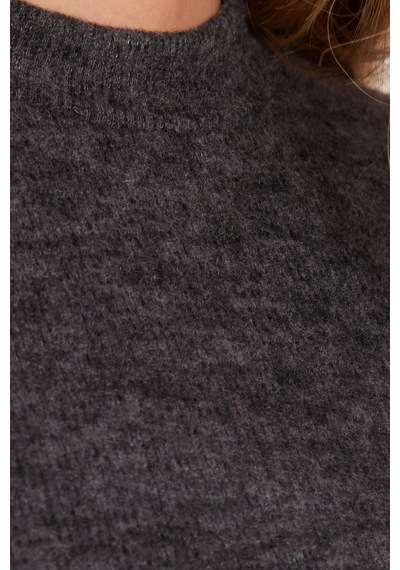 Tudors Kadın Slim Fit Dar Kesim Yarım Balıkçı Yaka Kısa Kollu Antrasit Bluz-41484 Antrasit Tudors Kadın Slim Fit Dar Kesim Yarım Balıkçı Yaka Kısa Kollu Antrasit Bluz-41484 Antrasit