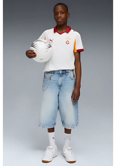 Puma Galatasaray 2025/2026 77981902 Çocuk Deplasman Forması Beyaz